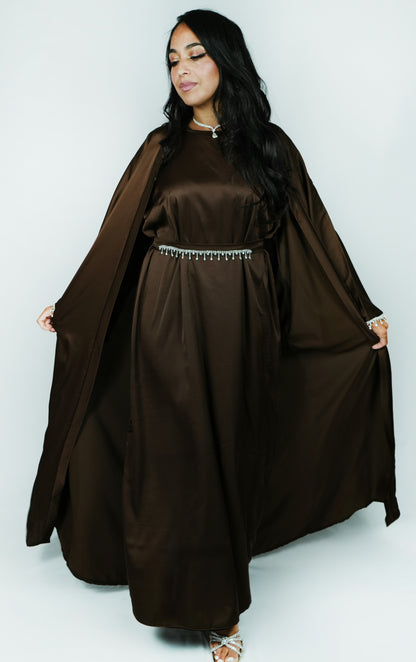 Abaya Brown Bling