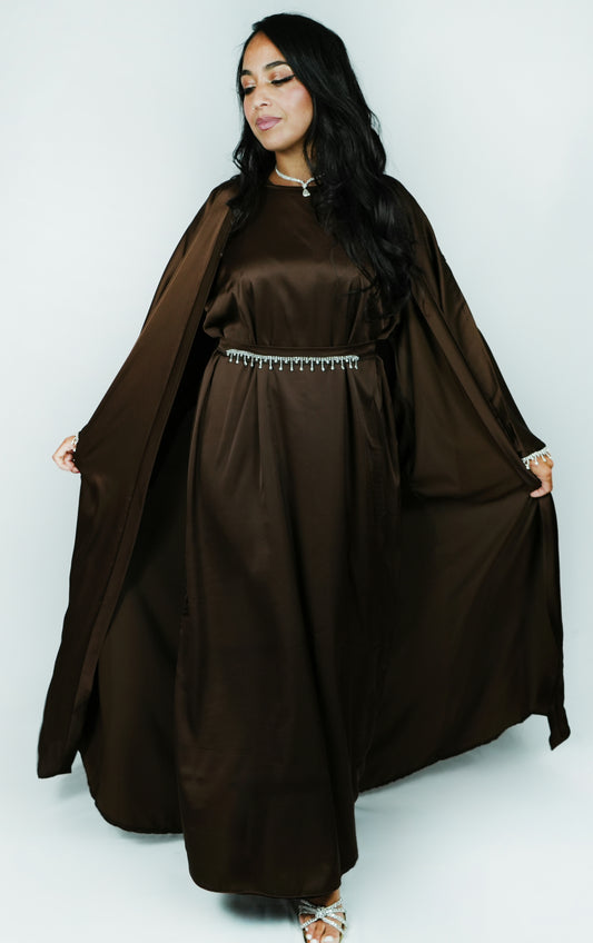 Abaya Brown Bling