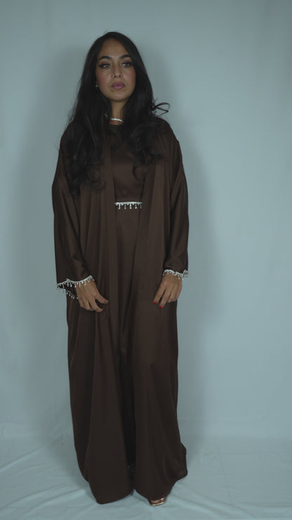 Abaya Brown Bling